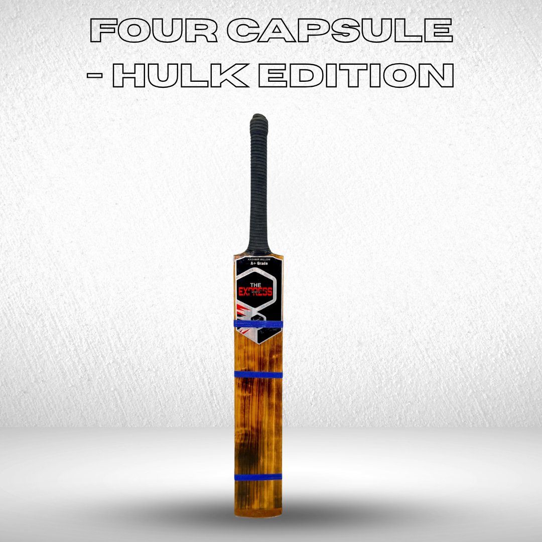 FOUR CAPSULE Hulk Edition | Hard Tennis Cricket Bat