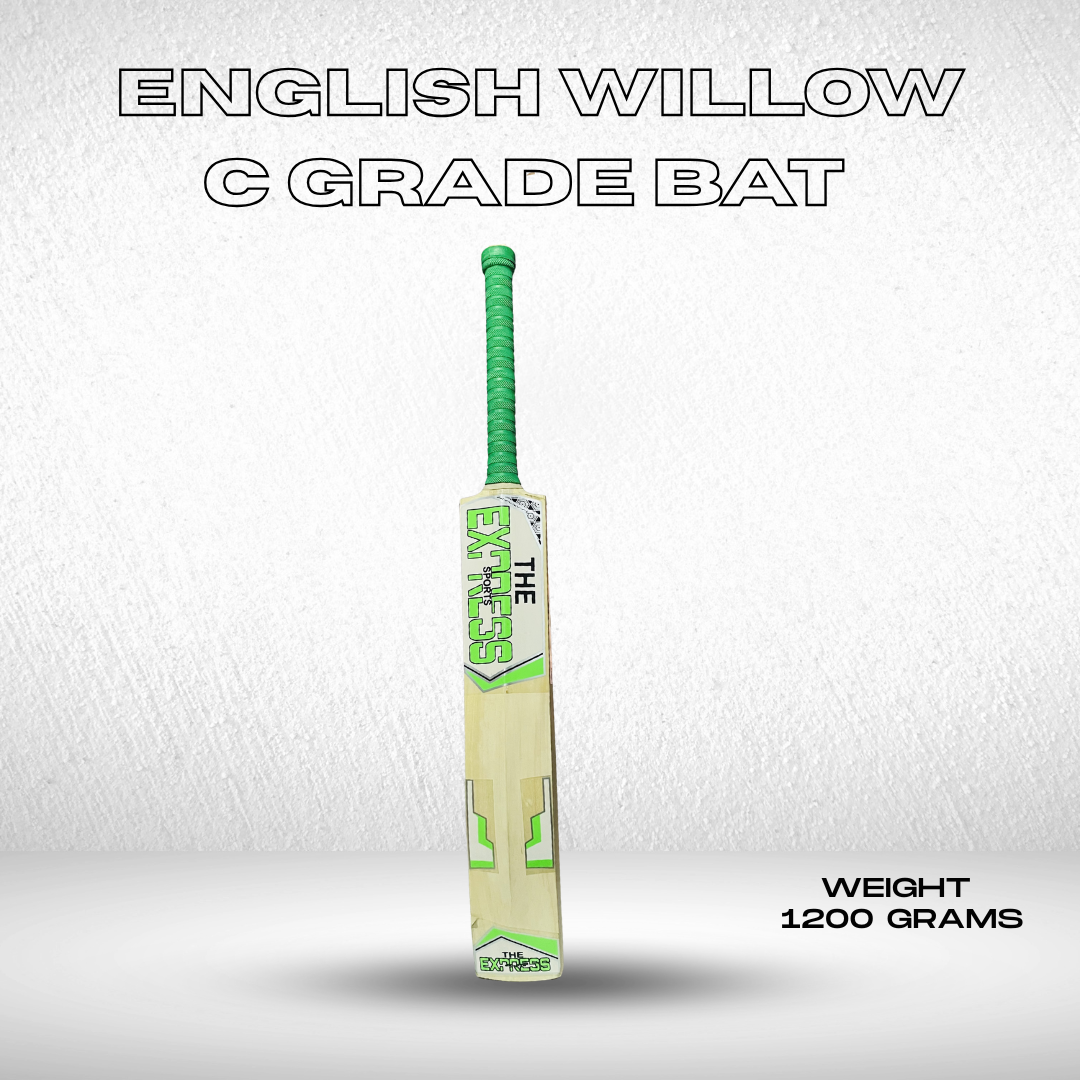 Leather Cricket Bat – English Willow Grade C
